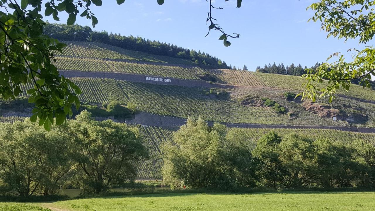 Ferienwohnung Altes Pfarrhaus Mit Flair Und Moselblick Brauneberg Exteriör bild
